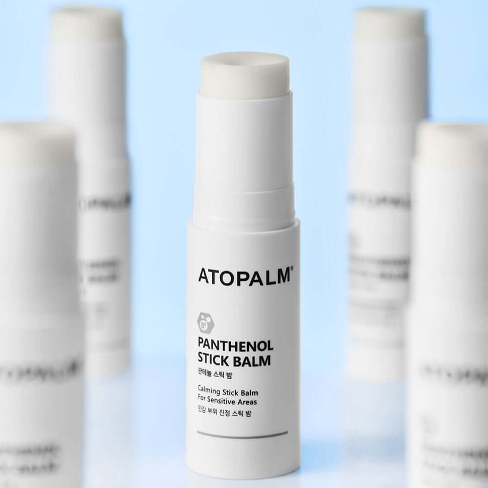 ATOPALM Panthenol Stick Balm 10g displayed in a white tube for sensitive skin care