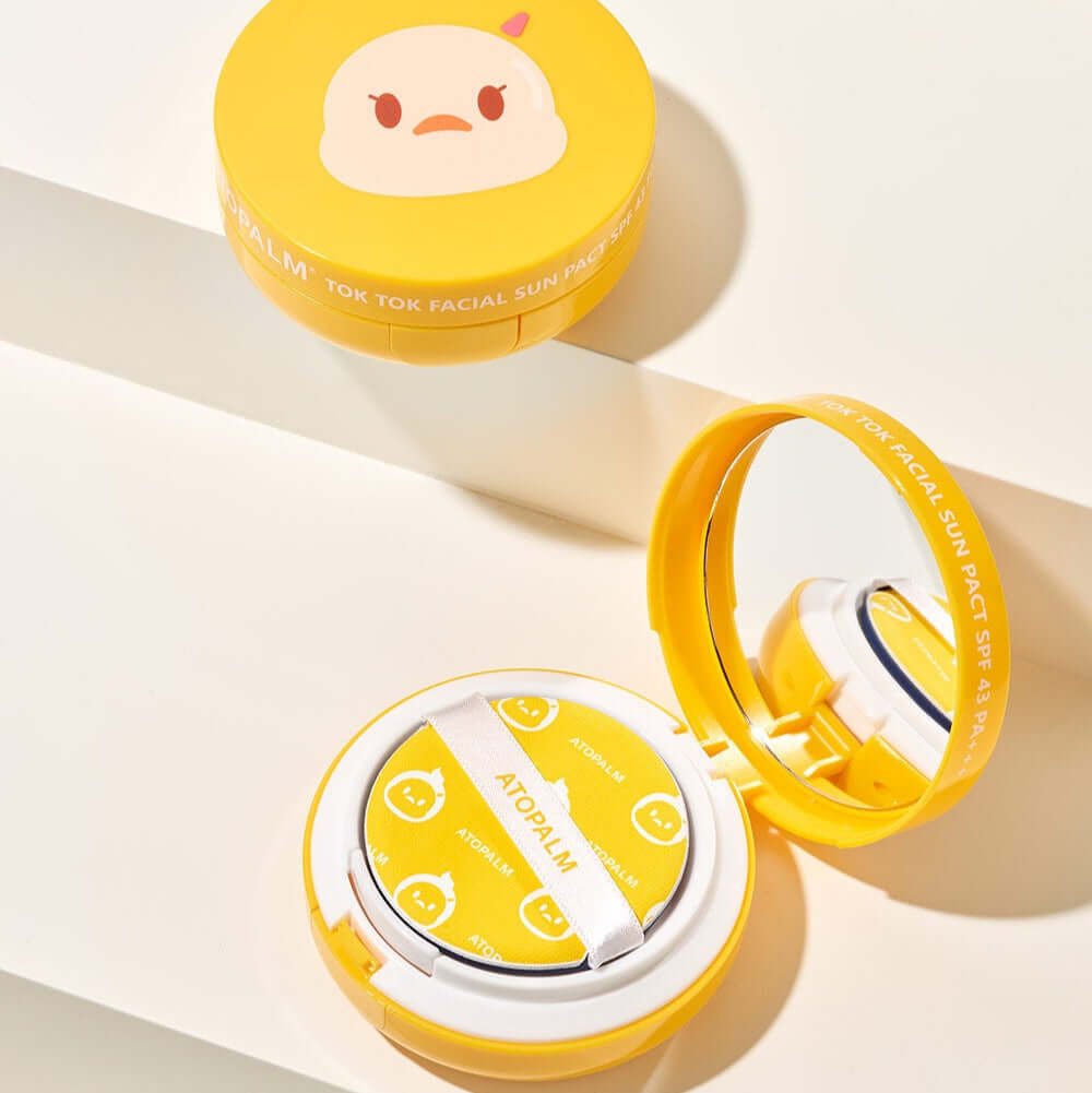 ATOPALM Toktok Facial Sun Pact SPF43 PA+++ 15g compact on white background