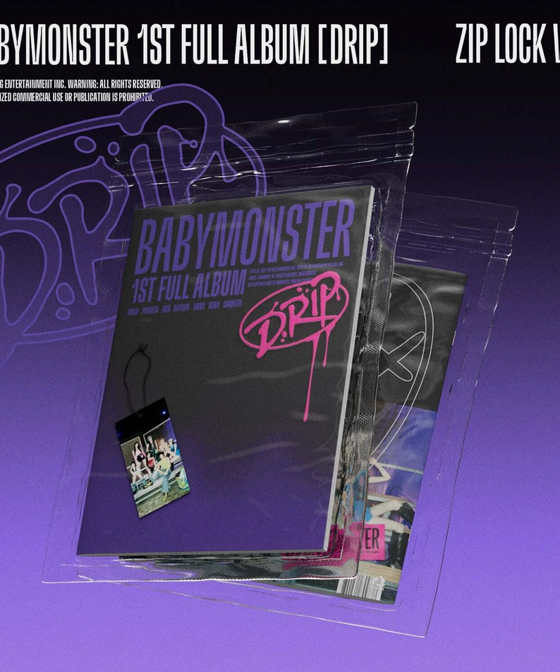 BABYMONSTER - 1st FULL ALBUM [DRIP] (ZIP LOCK Ver.) - Kpop A | Kool Seoul - Buy Kpop Albums Online