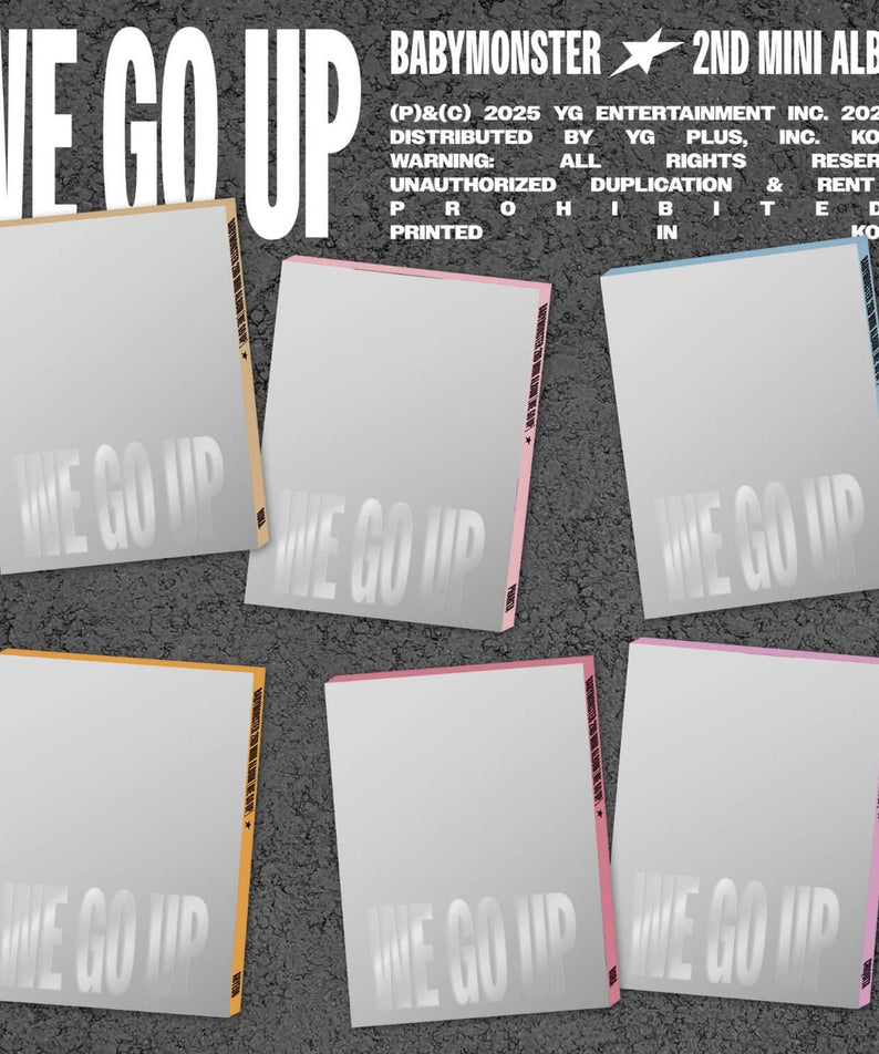 BABYMONSTER - 2nd MINI ALBUM [WE GO UP] PATTERN Ver. - Kpop  | Kool Seoul - Buy Kpop Albums Online