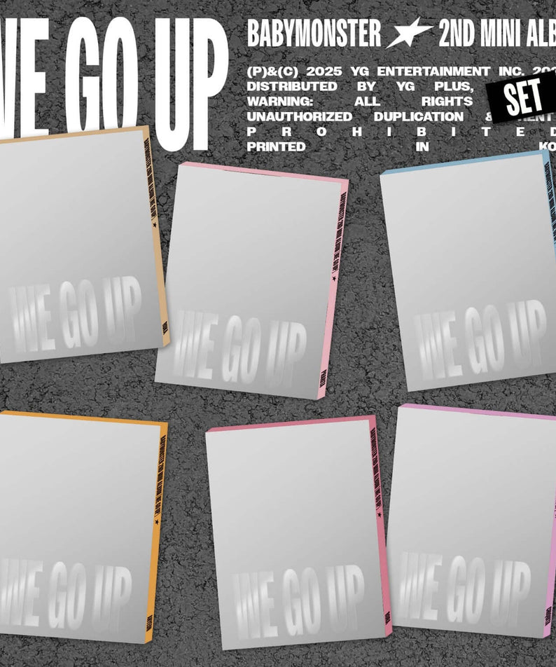 BABYMONSTER - 2nd MINI ALBUM [WE GO UP] PATTERN Ver. (SET) - | Kool Seoul - Buy Kpop Albums Online