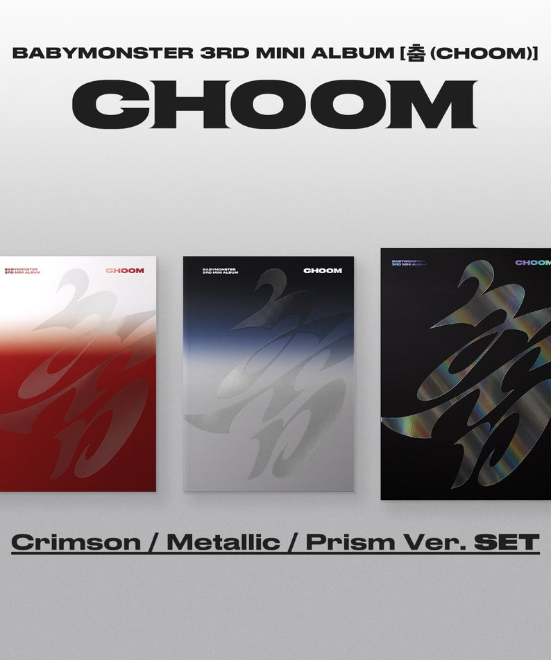 BABYMONSTER - 3rd MINI ALBUM [CHOOM] Crimson / Metallic / Pr | Kool Seoul - Buy Kpop Albums Online