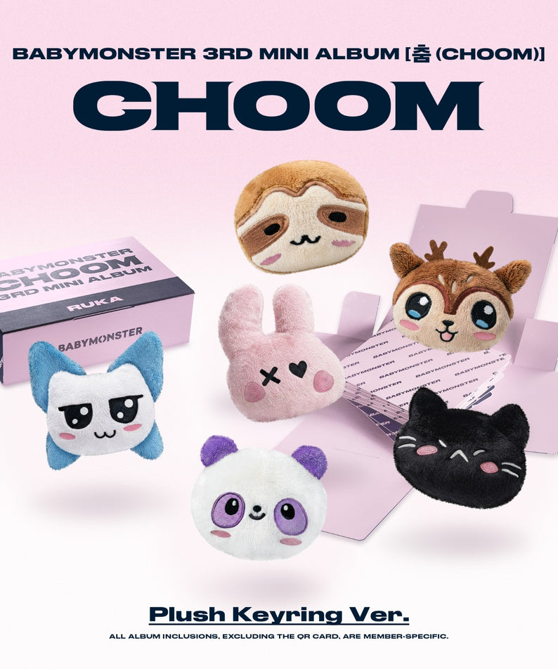 BABYMONSTER - 3rd MINI ALBUM [CHOOM] Plush Keyring Ver._CHIQ | Kool Seoul - Buy Kpop Albums Online