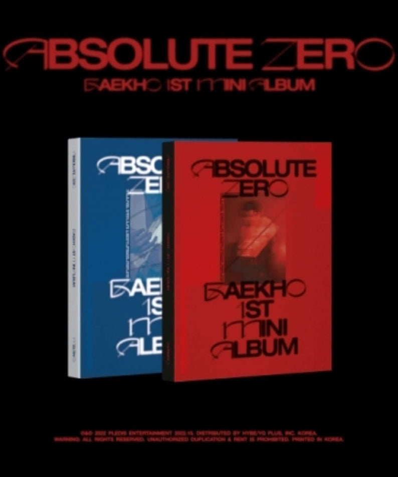 BAEKHO - BAEKHO 1st Mini Album [Absolute Zero] (Random 1 of  | Kool Seoul - Buy Kpop Albums Online