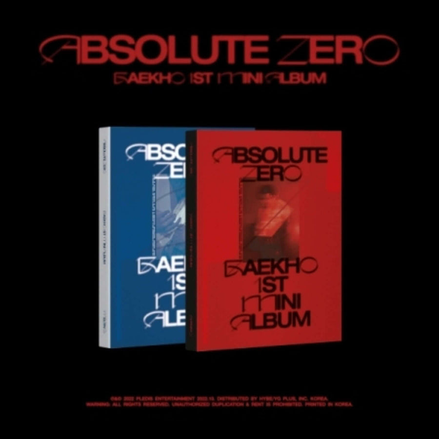 Baekho - Baekho 1st Mini Album [Absolute Zero] (Random 1 Of 2) - Kpop Album