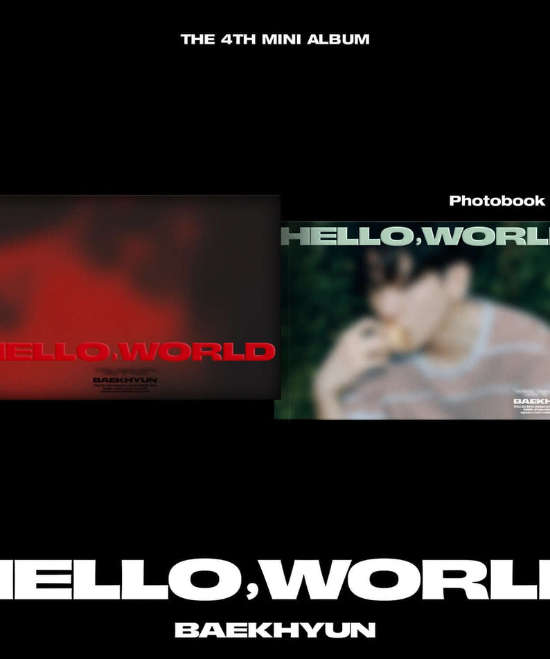 BAEKHYUN - 4th Album [Hello, World] (Photobook Ver.) (Random | Kool Seoul - Buy Kpop Albums Online