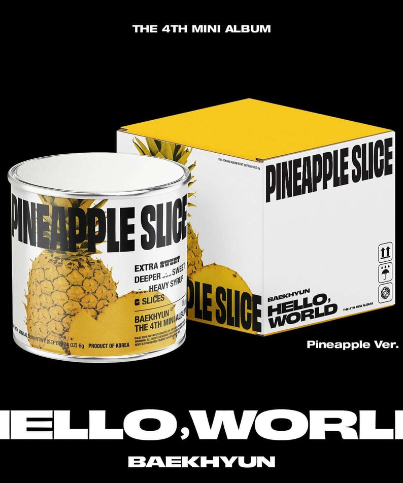 BAEKHYUN - 4th Album [Hello, World] (Pineapple Ver.) - Kpop  | Kool Seoul - Buy Kpop Albums Online