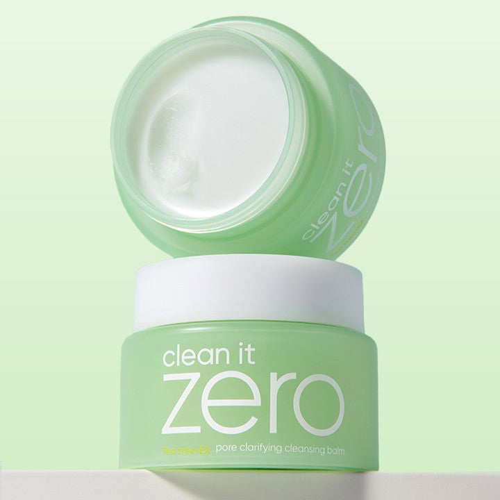 BANILA CO Clean It Zero Pore Clarifying Cleansing Balm 100ml open jar showing product texture