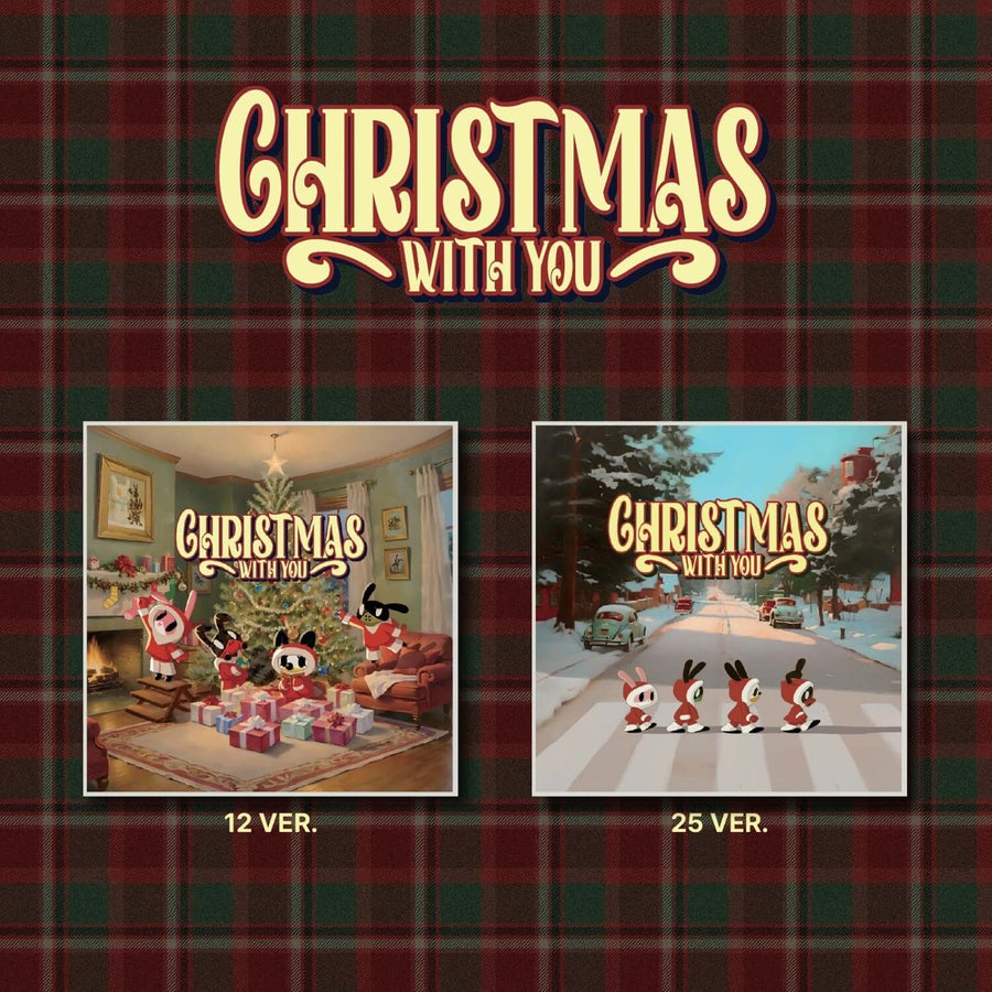 B.A.P (Bang Yongguk & Jung Daehyun & Yoo Youngjae & Moon Jongup) - Christmas Special Album [Christmas With You] (Random 1 Of 2) - Kpop Album