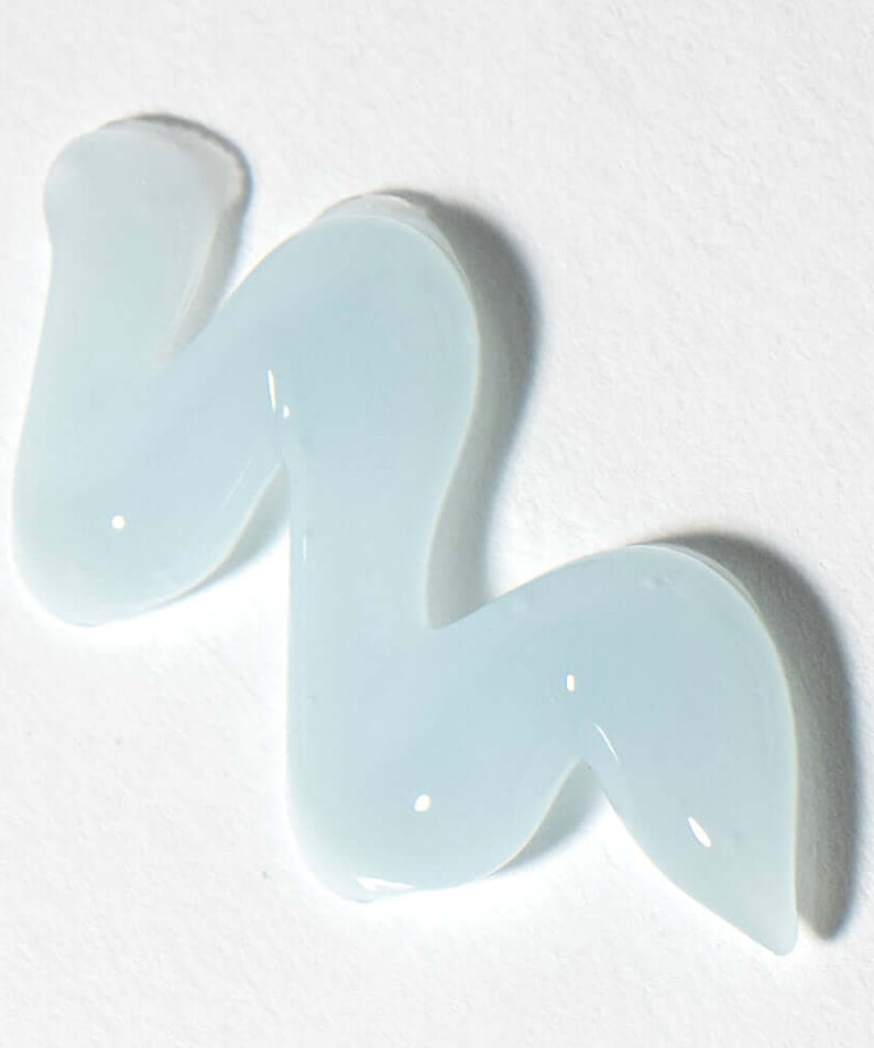 Texture of BARULAB 10-Hyaluronic Acid Blue Aqua Gel Cream on white background