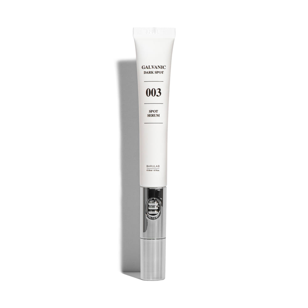 BARULAB Galvanic Dark Spot Serum 20ml product image in white bottle packaging.
