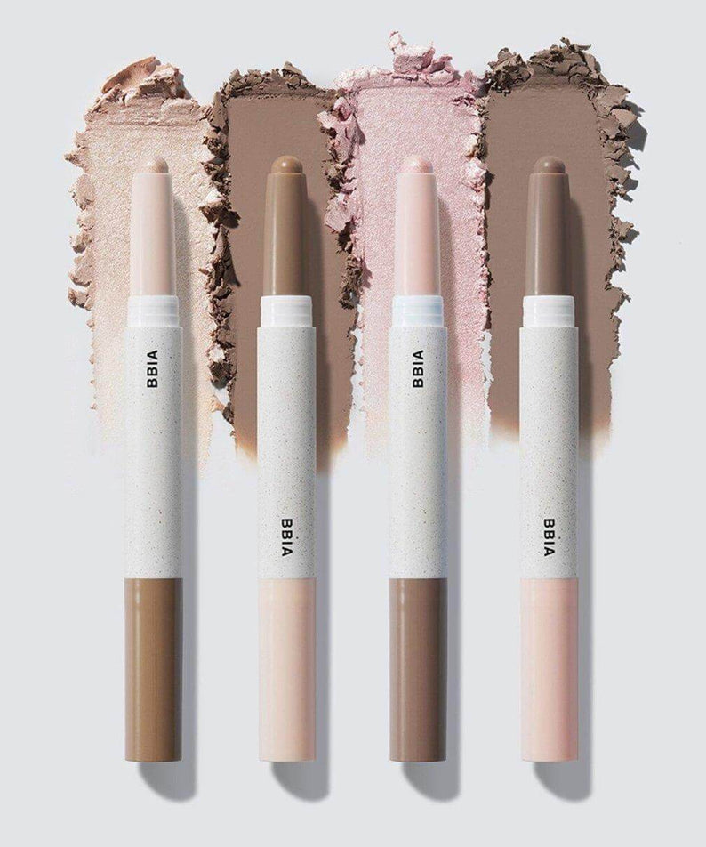 BBIA Last Contour Stick in various shades displayed with swatches.