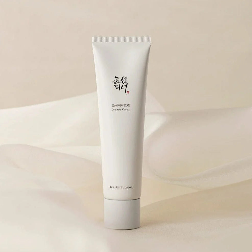 BEAUTY OF JOSEON Dynasty Cream 100ml tube on a soft background