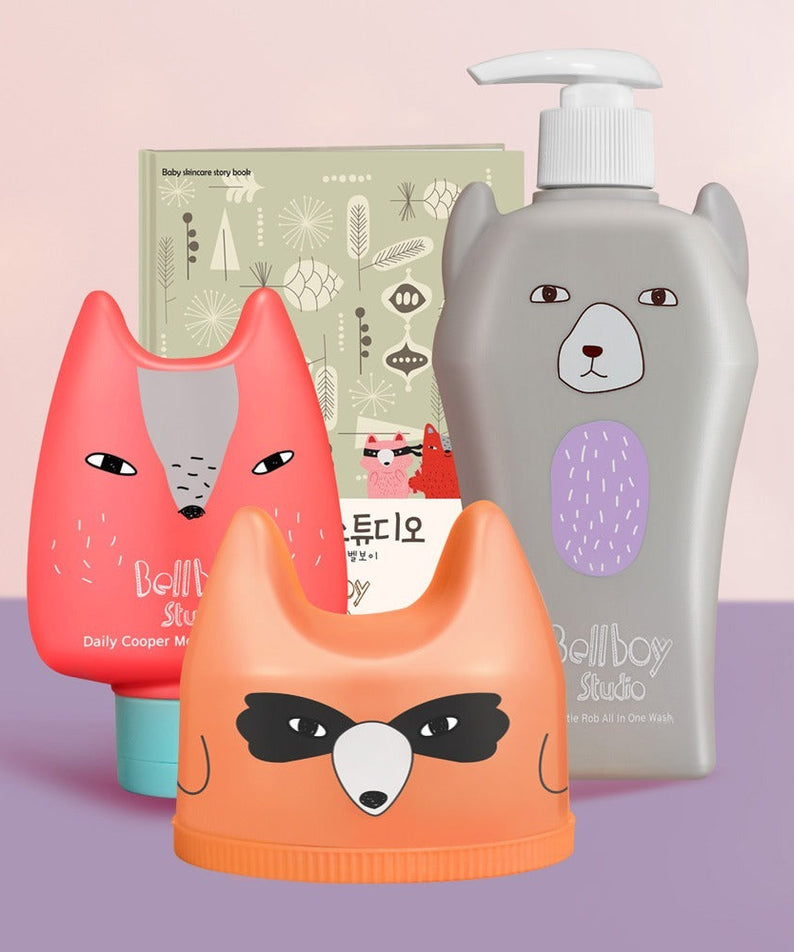 BELLBOY STUDIO Gentle Rob All-in-One Wash 400ml bottle with playful bear design packaging