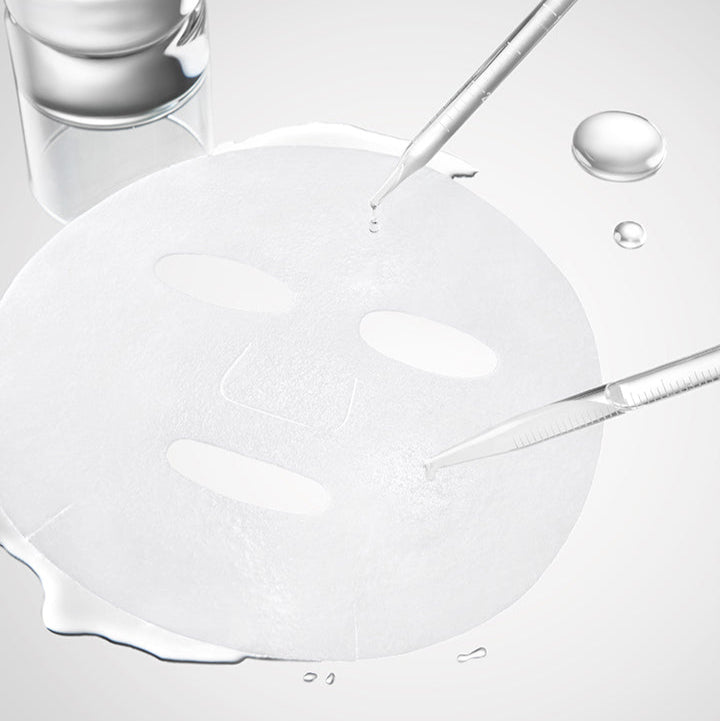 BEPLAIN Madecassoside Calming Ampoule Mask 5 Sheets displayed with pipette and liquid essence