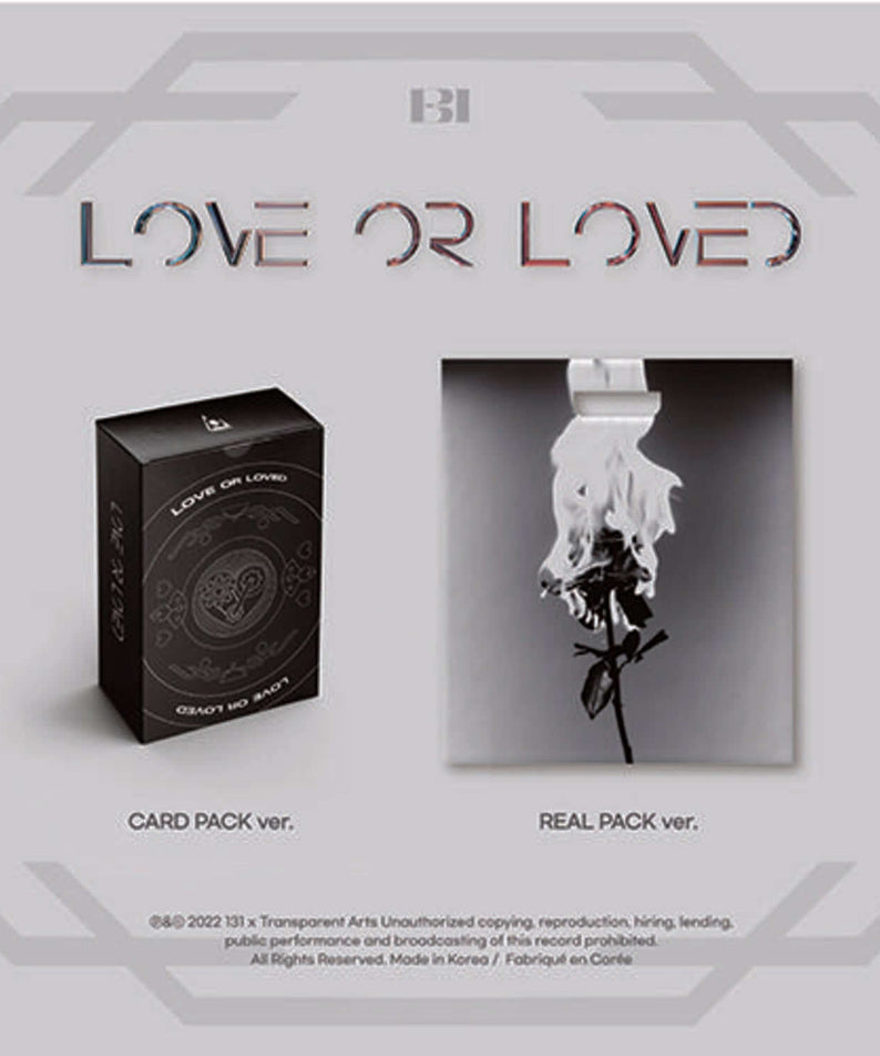 B.I - [Love or Loved Part.1] (2 Random 1) - Kpop Album | Kool Seoul - Buy Kpop Albums Online
