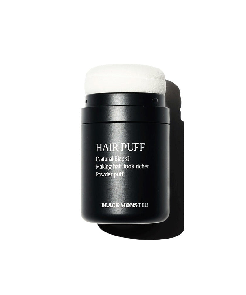 BLACK MONSTER Hair Black Puff Natural Black - Gentleman Korea men’s hair puff for natural black coverage