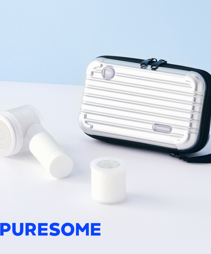 BODYLUV Puresome Travel Shower Head Luggage Set | Kool Seoul