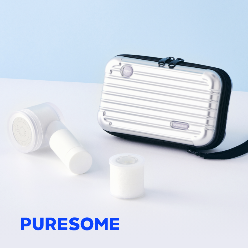 Bodyluv Puresome Travel Shower Head Luggage Set