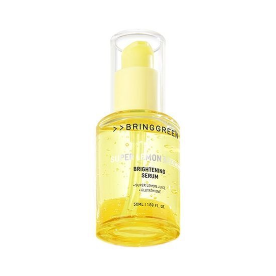 BRINGGREEN Super Lemon Glutathione Serum 50mL brightening skincare bottle with yellow liquid