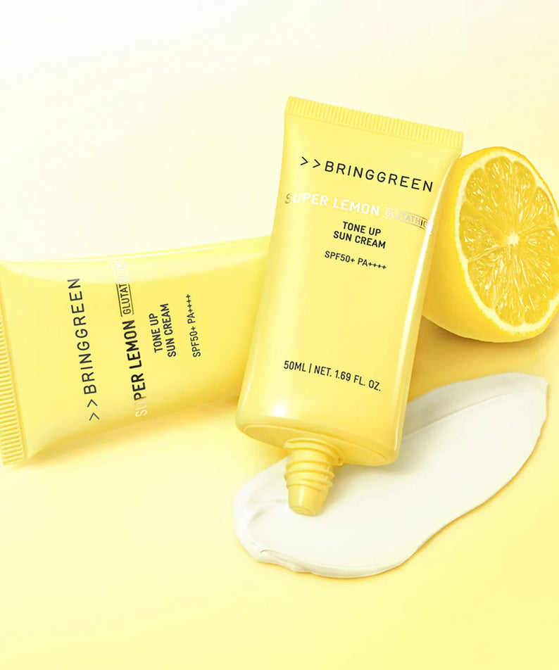 Bringgreen Super Lemon Glutathione Tone-Up Sun Cream 50ml+50ml Spf 50+ / Pa++++