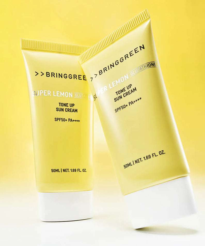 Bringgreen Super Lemon Glutathione Tone-Up Sun Cream 50ml+50ml Spf 50+ / Pa++++
