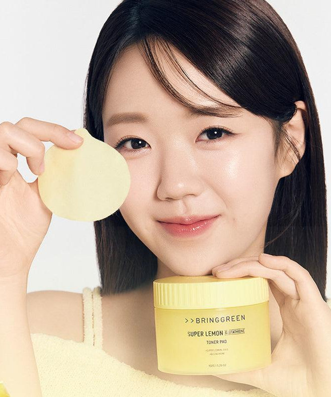 Bringgreen Super Lemon Glutathione Toner Pads 90 Pads + 90 Pad Refill Set