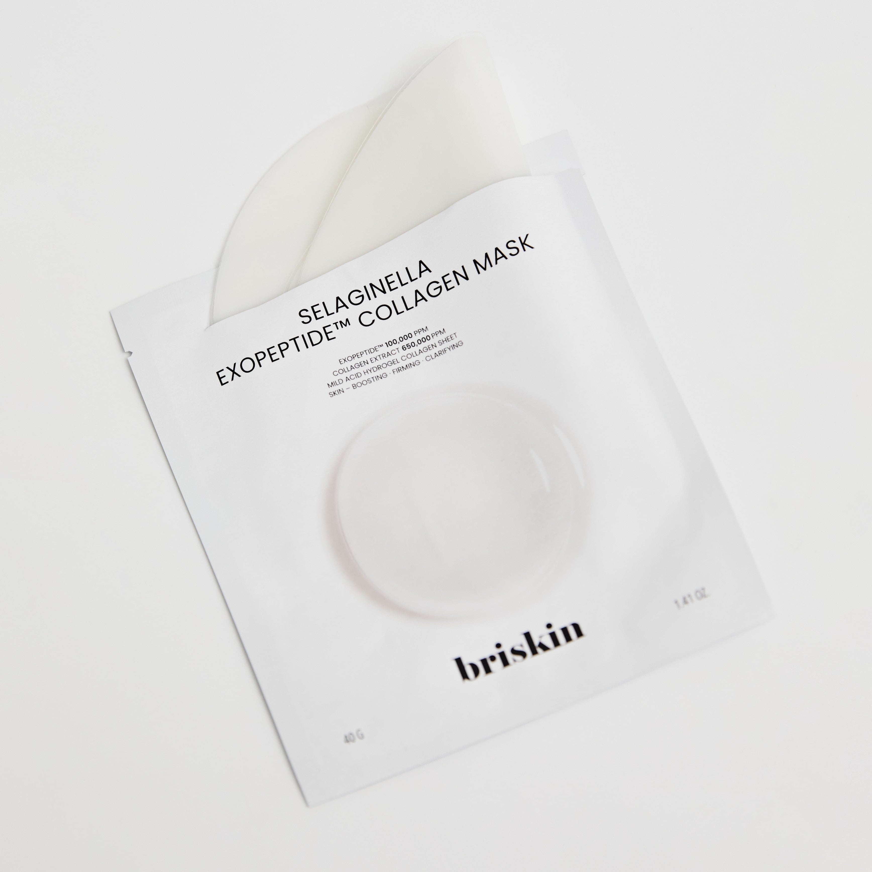 BRISKIN Selaginella Exopeptide Collagen Mask 5 sheets product packaging