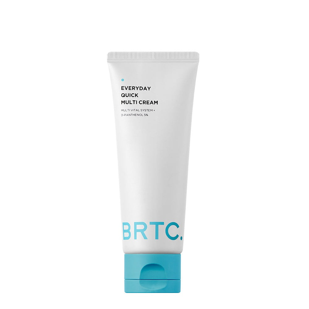 Image of BRTC Everyday Quick Multi Cream 60ml in a white and blue tube, designed for daily skin hydration and nourishment.