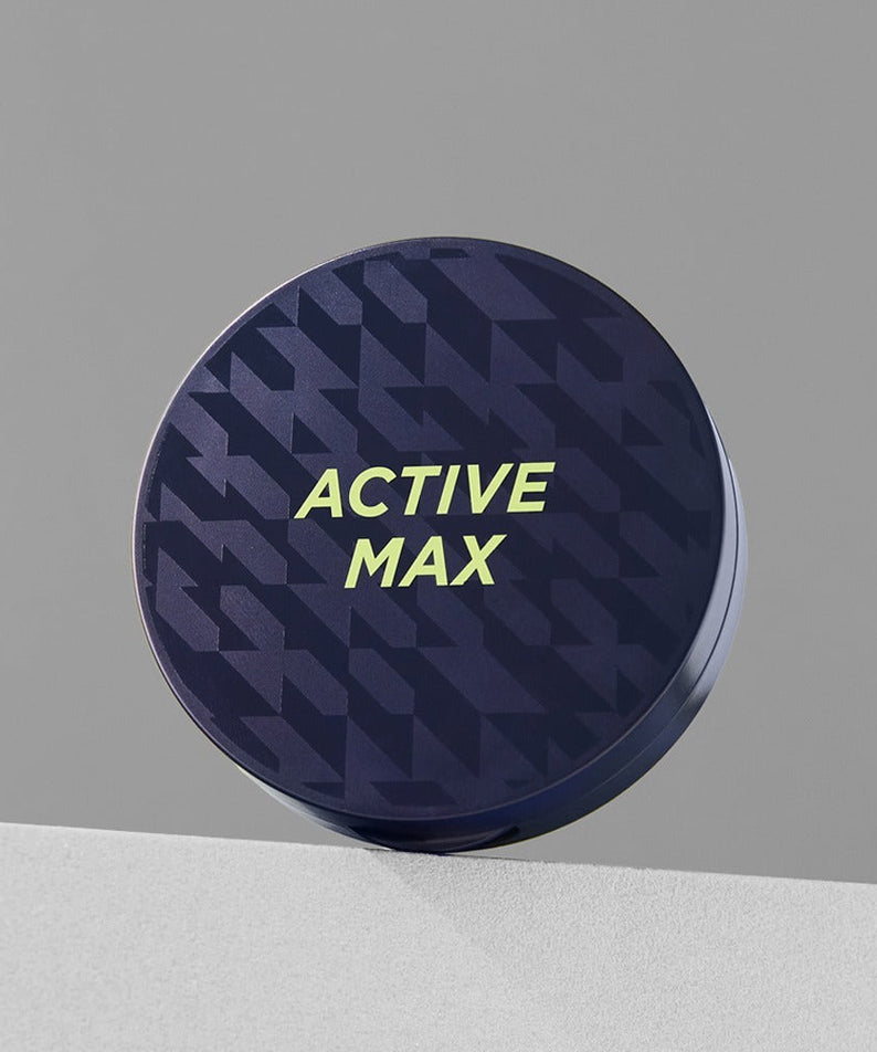 BRTC Homme Active Max Perfect Cushion 15g navy compact cushion for men by Gentleman Korea, travel-friendly 15g