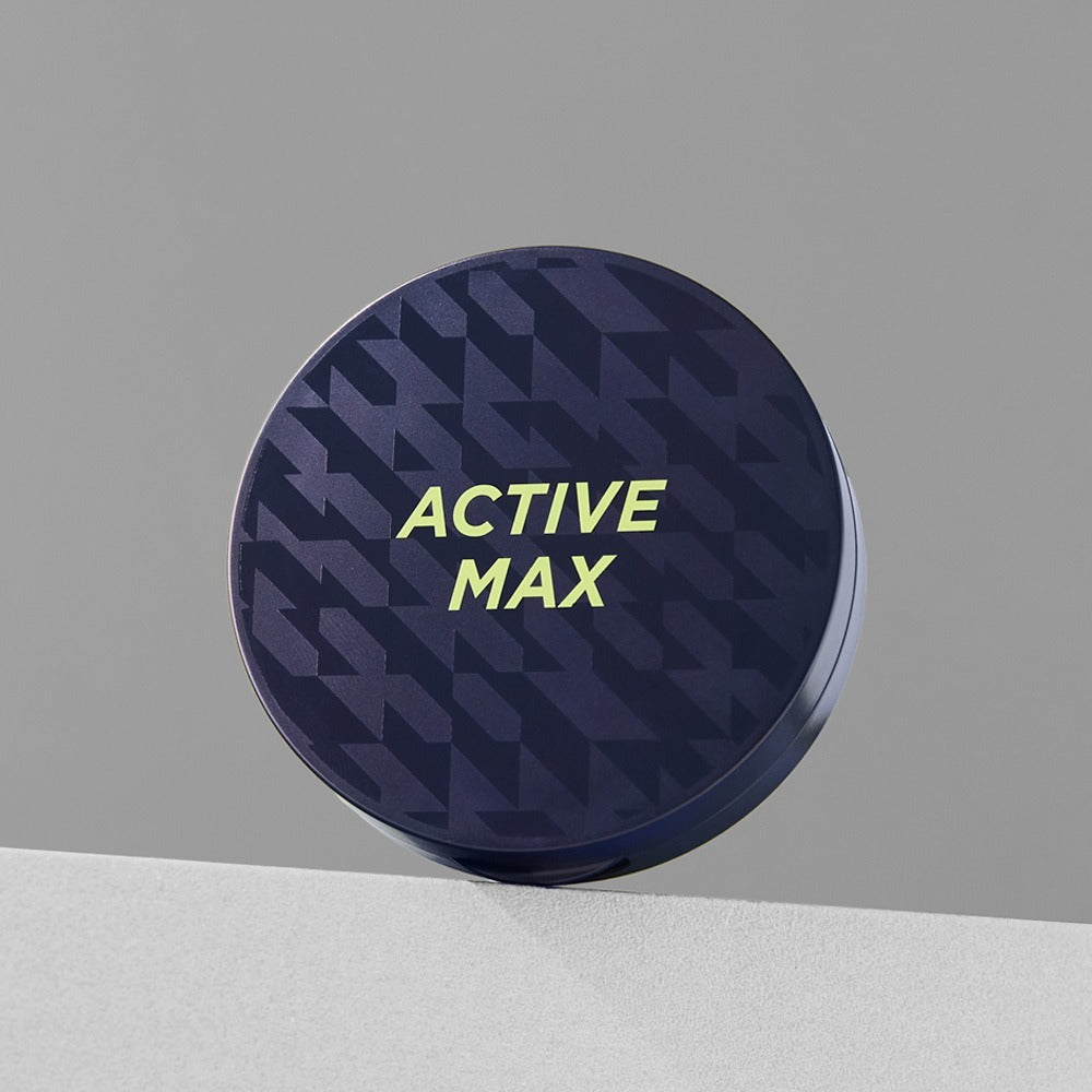 BRTC Homme Active Max Perfect Cushion 15g navy compact cushion for men by Gentleman Korea, travel-friendly 15g
