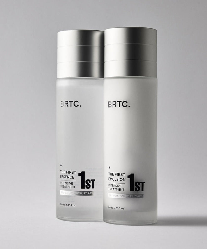 BRTC The First Emulsion 120ml product image showcasing dual bottles.
