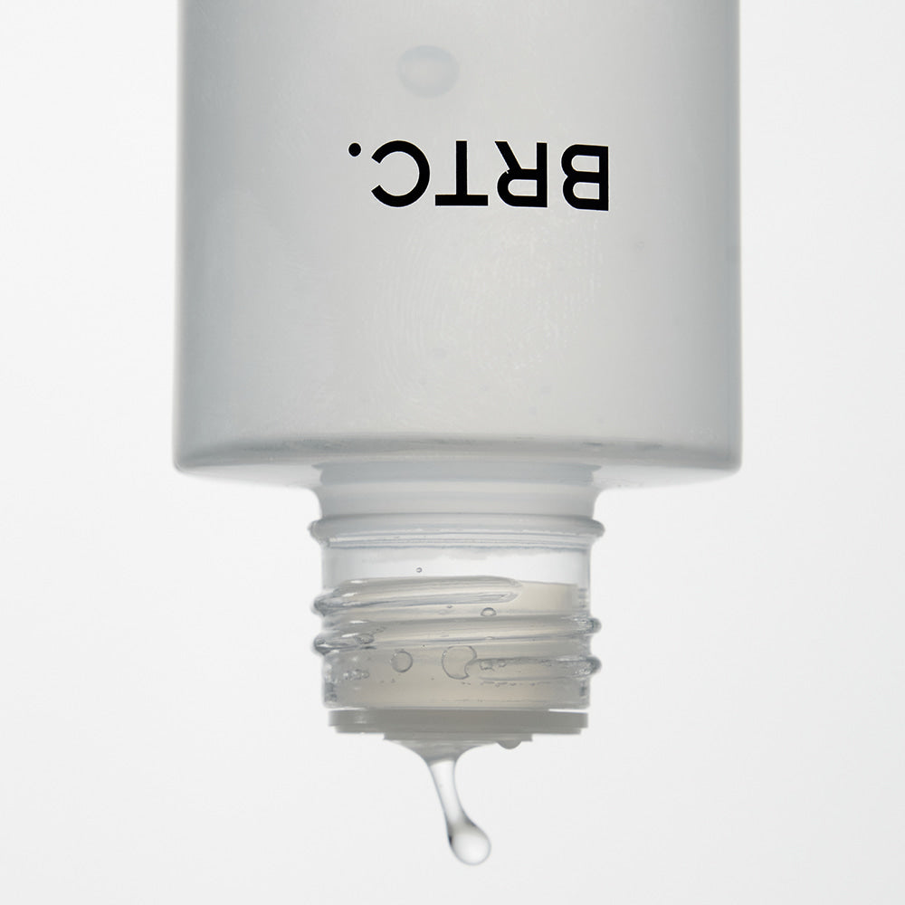 BRTC The First Essence 120ml bottle with a droplet