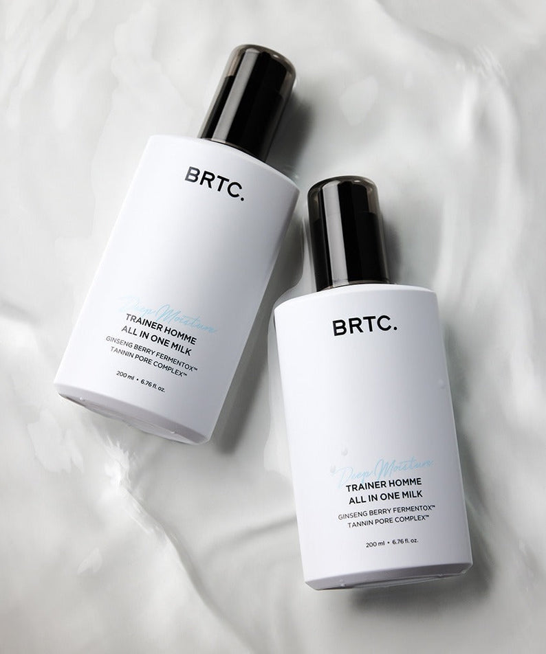 BRTC Trainer Homme ALl-in-One Milk 200ml - Gentleman Korea premium Korean men’s skincare dual bottle product image