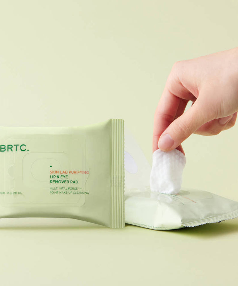 Brtc Skin Lab Purifying Lip & Eye Remover Pads 30 Sheets