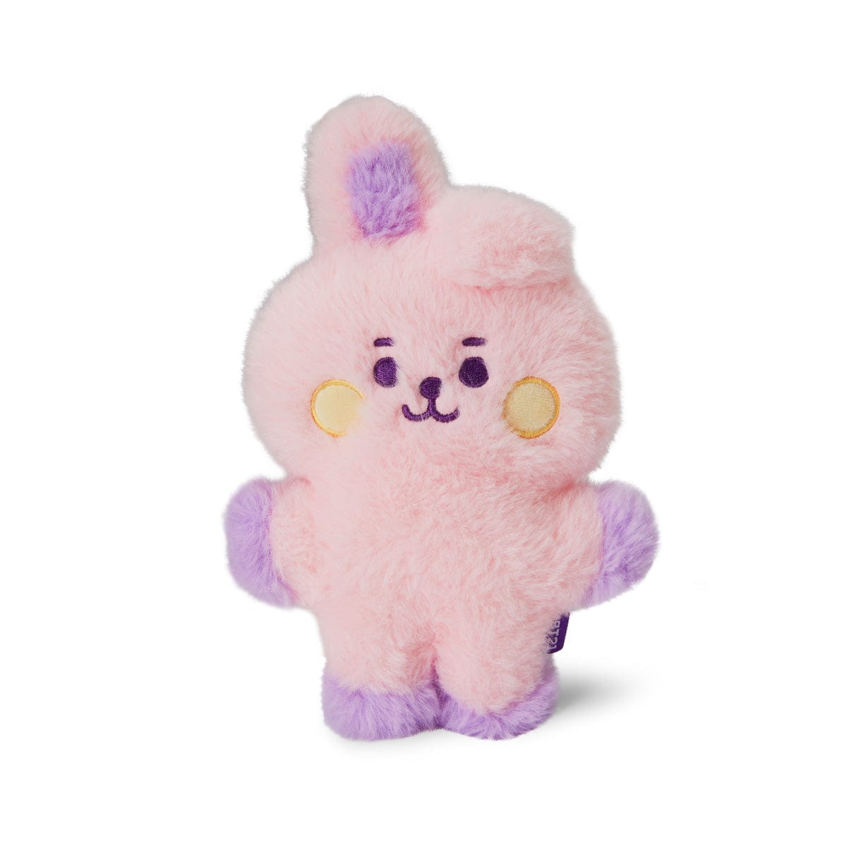 BT21 BABY COOKY FLAT FUR STANDING DOLL PURPLE HEART EDITION