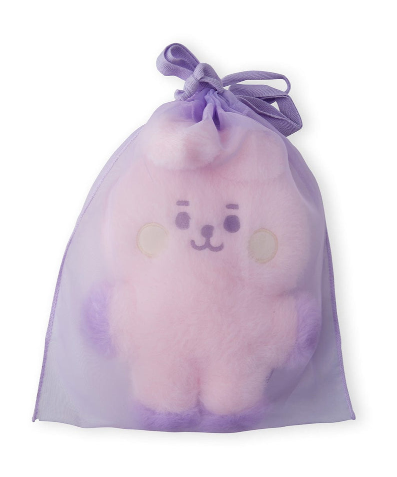 BT21 BABY COOKY FLAT FUR STANDING DOLL PURPLE HEART EDITION