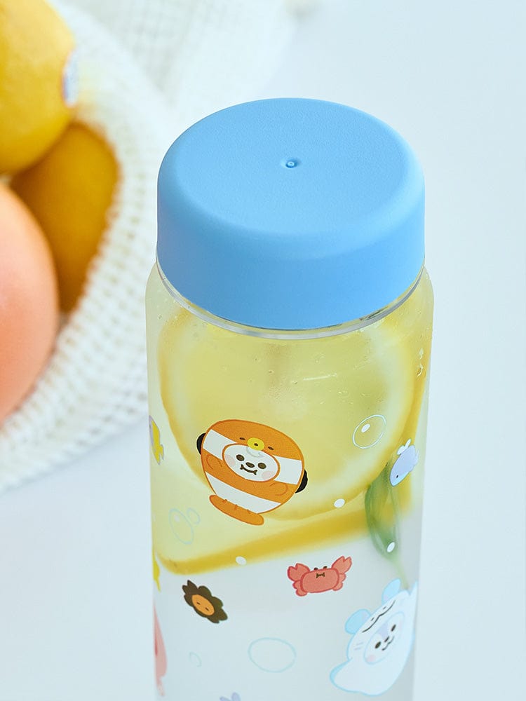 BT21 BABY PLASTIC BOTTLE WITH LID OCEAN FRIENDS
