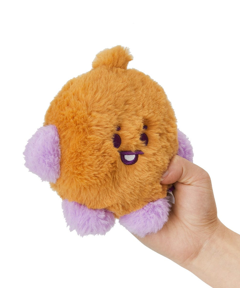 BT21 BABY SHOOKY FLAT FUR STANDING DOLL PURPLE HEART EDITION
