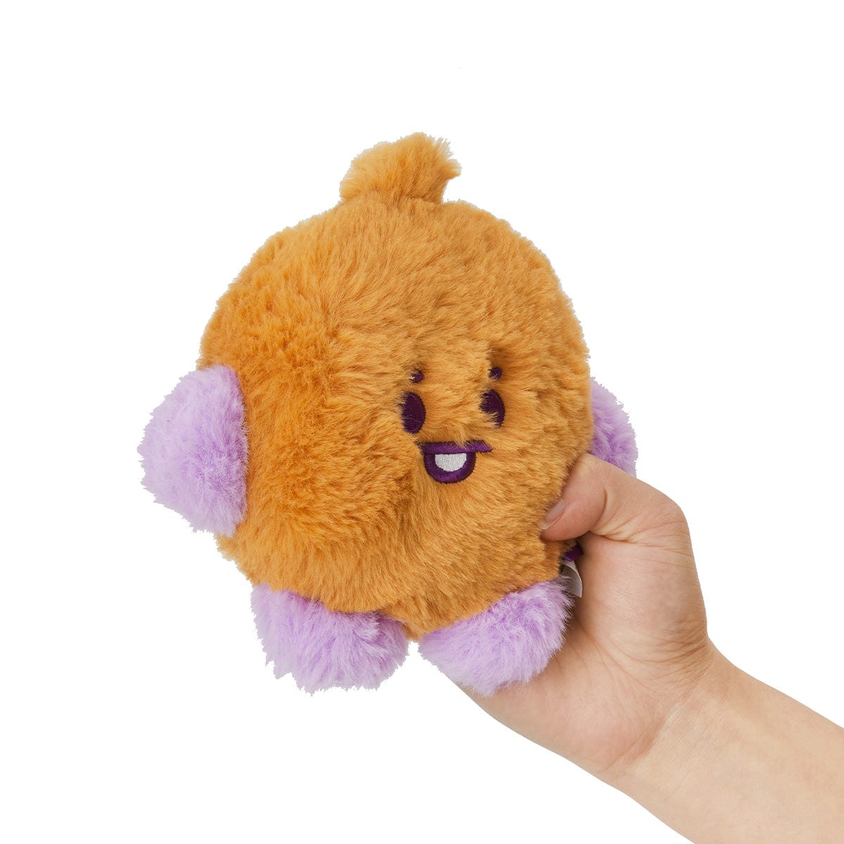 BT21 BABY SHOOKY FLAT FUR STANDING DOLL PURPLE HEART EDITION