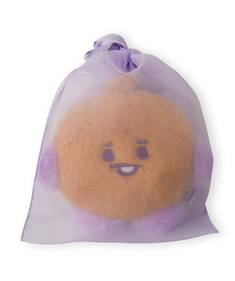 BT21 BABY SHOOKY FLAT FUR STANDING DOLL PURPLE HEART EDITION