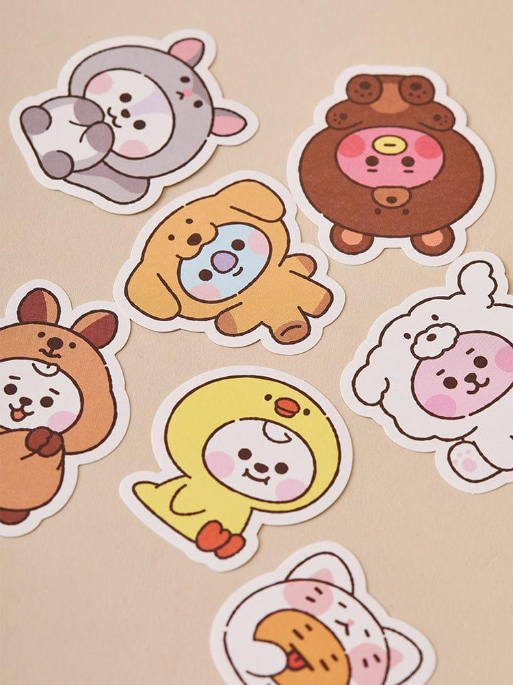 BT21 BABY STICKERS SET FLUFFY (7PCS)