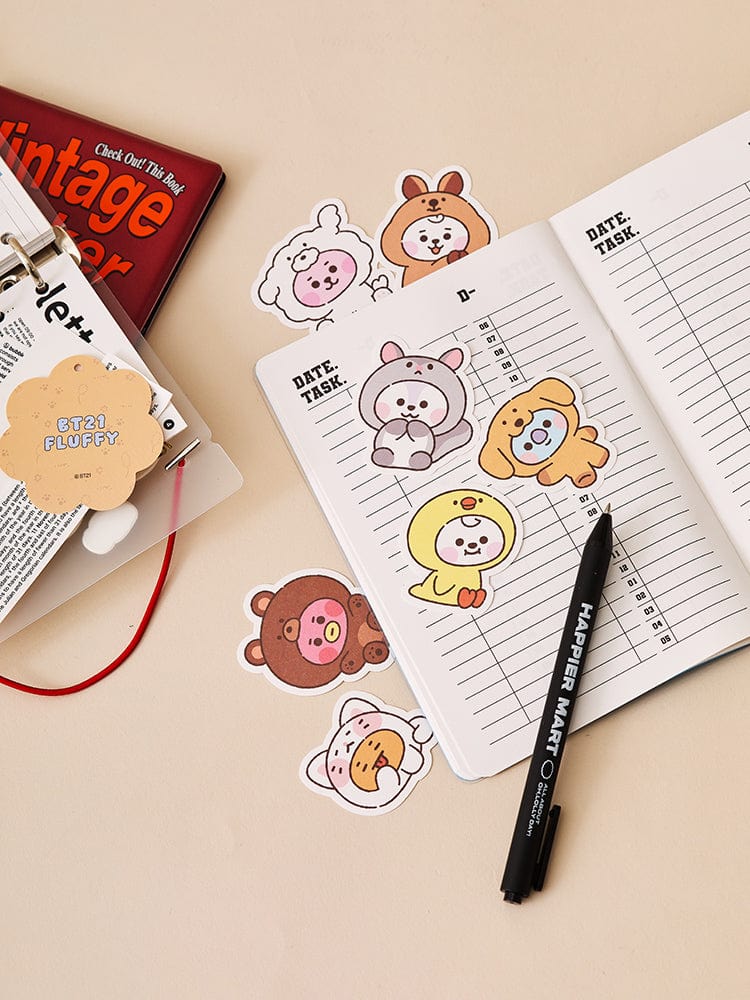 BT21 BABY STICKERS SET FLUFFY (7PCS)