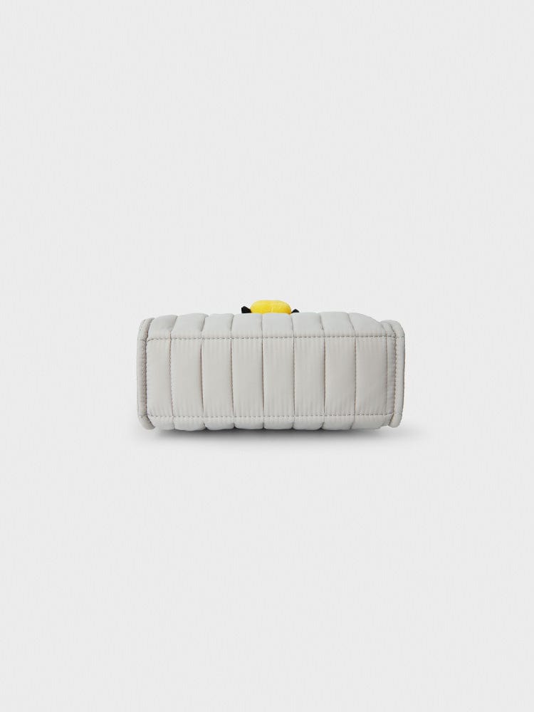 BT21 CHIMMY QUILTED BAG WITH FACE PLUSH BADGE WINTER EDITION