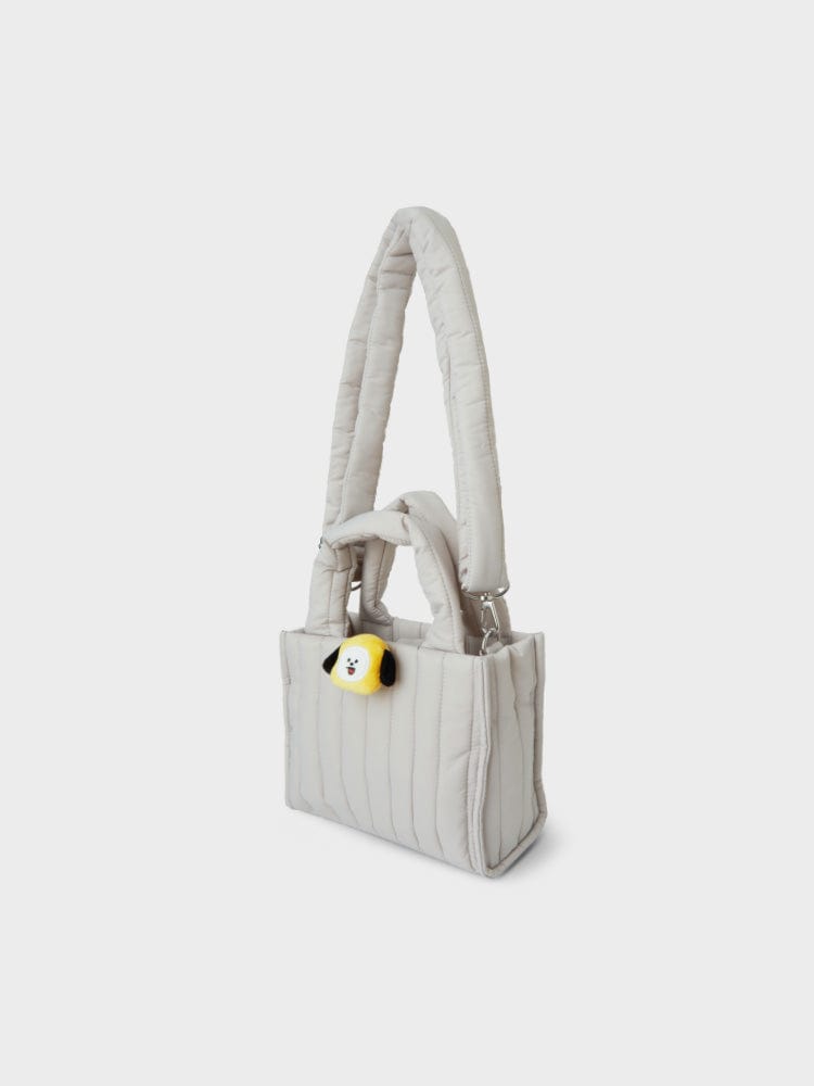 BT21 CHIMMY QUILTED BAG WITH FACE PLUSH BADGE WINTER EDITION