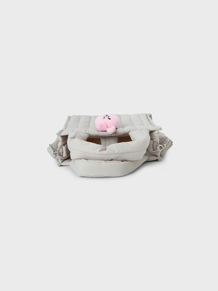 BT21 COOKY QUILTED BAG WITH FACE PLUSH BADGE WINTER EDITION