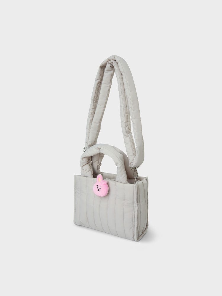 BT21 COOKY QUILTED BAG WITH FACE PLUSH BADGE WINTER EDITION