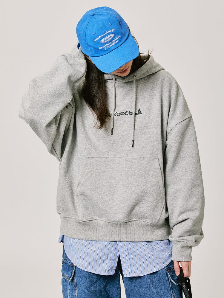 BT21 HOODED SWEATSHIRT 2024 F/W CITY EDITION (LA GRAY)