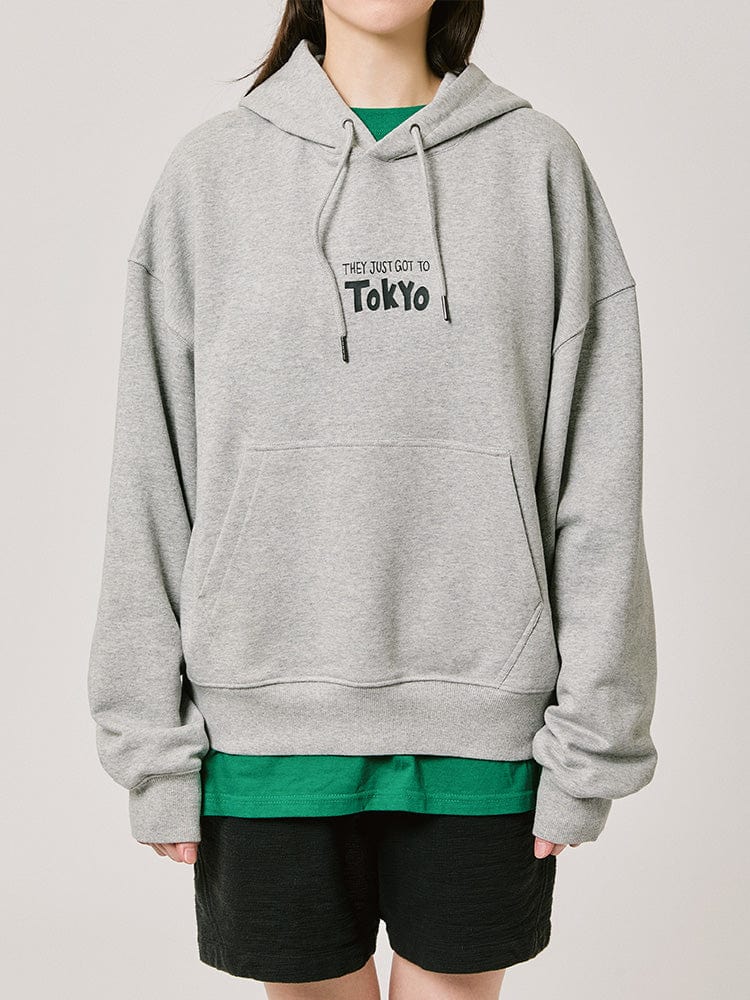 BT21 HOODED SWEATSHIRT 2024 F/W CITY EDITION (TOKYO GRAY)