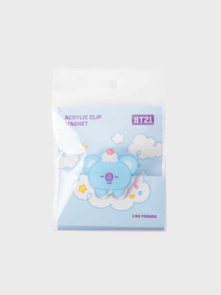 BT21 KOYA ACRYLIC MAGNETIC CLIP ON THE CLOUD EDITION